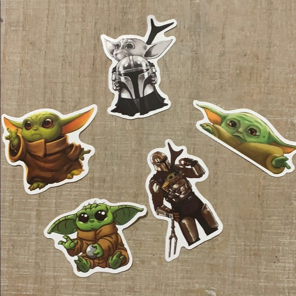 Baby yoda stickers